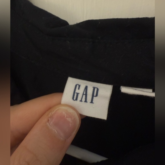 GAP Black 3/4 Sleeve Mini Dress with Floral Detail - Picture 2 of 2